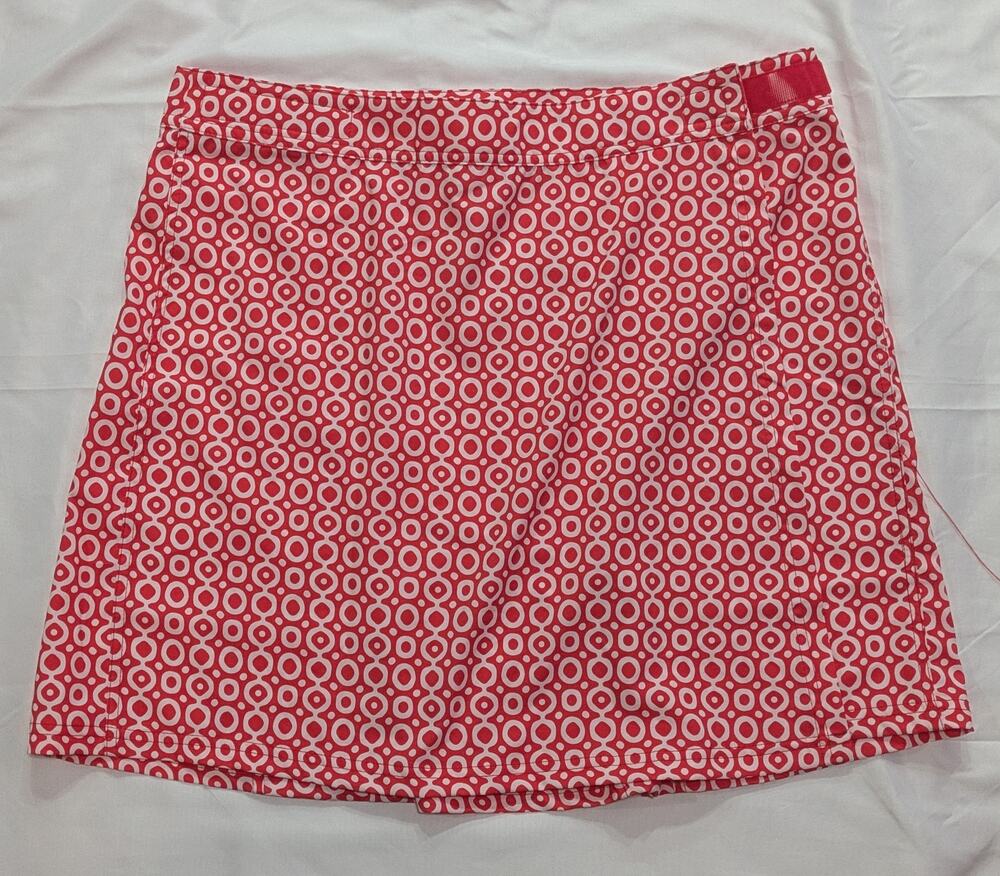NWT RipSkirt Hawaii Wrap Skirt Size Large Red White Dots Quick Dry L